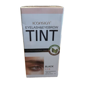 Iconsign Eyelash & Eyebrow Tint Black 1+2 100% Organic FREE SHIPPING 7ML